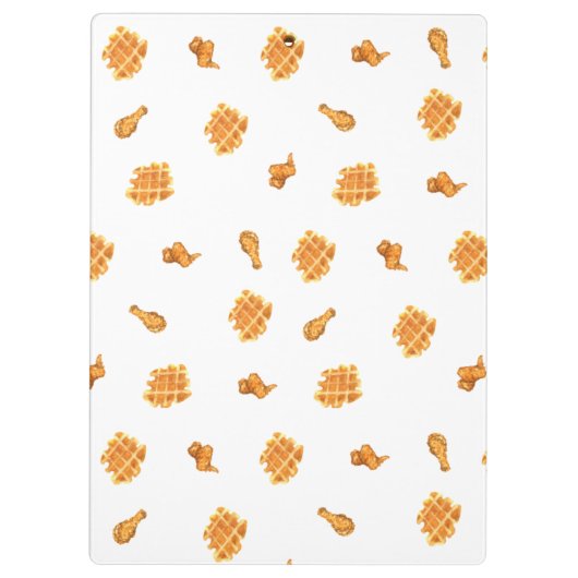 Fried Chicken and Waffles Pattern Klembord (Achterkant)