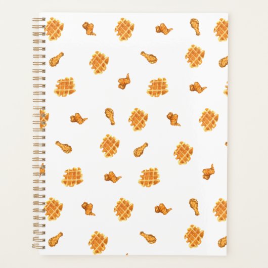 Fried Chicken and Waffles Pattern Planner (Voorkant)