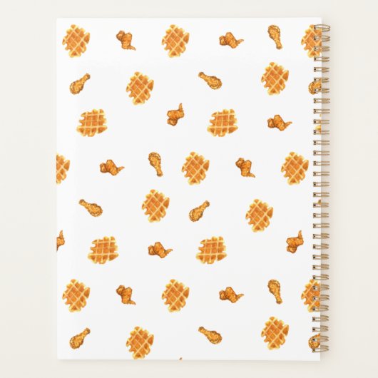Fried Chicken and Waffles Pattern Planner (Achterkant)