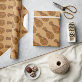 Fried Chicken been Drumstick Foodie Soul Food Medi Cadeaupapier