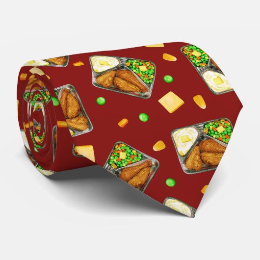 Fried Chicken Dinner - in rood Stropdas (Opgerold)