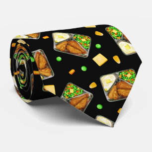 Fried Chicken Dinner - in zwart Stropdas