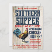 Fried Chicken Dinner Party-uitnodigingen Kaart (Voorkant)