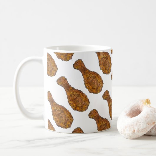 Fried Chicken Leg Drumstick - Mok voor voedselvoed (Met donut)