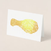 Fried Chicken Leg Drumstick Soul Food Cooking Folie Kaarten (Voorkant)