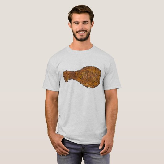 Fried Chicken Leg Drumstick Soul Food Foodie T-shirt (Voorkant volledig)