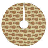 Fried Chicken Leg Drumstick Soul Food Picnic Kerstboom Rok (Voorkant)