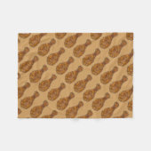 Fried Chicken Leg Drumstick Southern Soul Food Fleece Deken (Voorkant (Horizontaal))