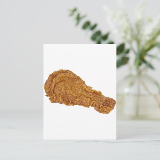 FRIED CHICKEN LEG FUN BRIEFKAART (Staand voorkant)