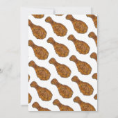 Fried Chicken Leg Picnic Cookout Block Kaart (Achterkant)