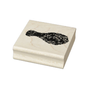 Fried Chicken Leg Picnic Soul Food Drumstick Rubberstempel