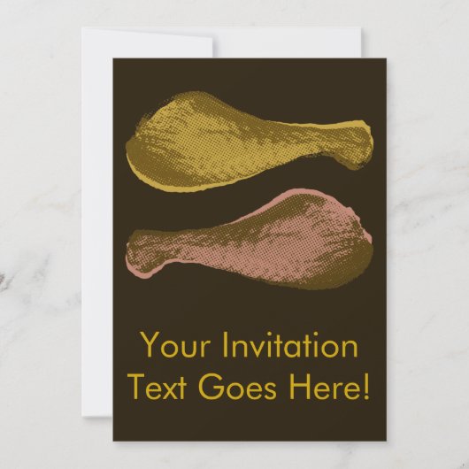 Fried Chicken Legs Kaart (Voorkant)