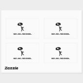 Fried Chicken Lover Rechthoekige Sticker (Vel)