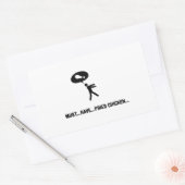 Fried Chicken Lover Rechthoekige Sticker (Envelop)