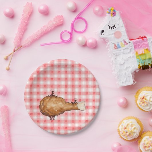 Fried Chicken Papieren Bordje (Feest)