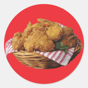 Fried Chicken Ronde Sticker