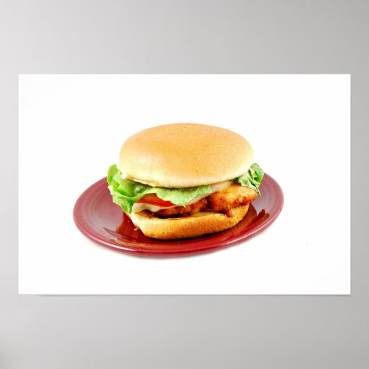 Fried Chicken Sandwich Poster (Voorkant)