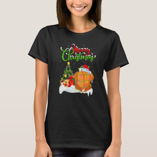 Fried Chicken Xmas Decorations Fried Chicken Chri T-shirt (Voorkant)