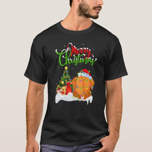 Fried Chicken  Xmas Decorations Fried Chicken Chri T-shirt (Voorkant)