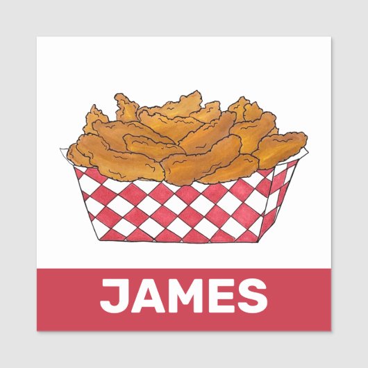 Fried Clams Vis en zeevruchten Voedsel Truck Carna Naamplaatje (Voorkant)