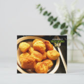 Fried Dumplings Johnny Cake Briefkaart (Staand voorkant)