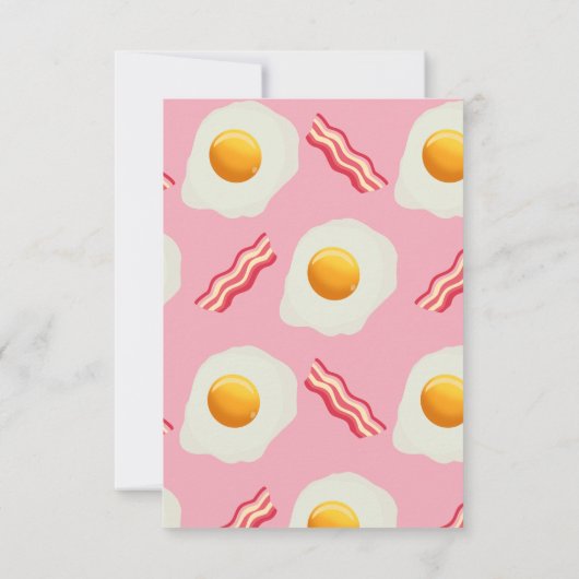 Fried Egg & Bacon Kaart (Achterkant)