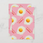 Fried Egg & Bacon Kaart (Voorkant / Achterkant)