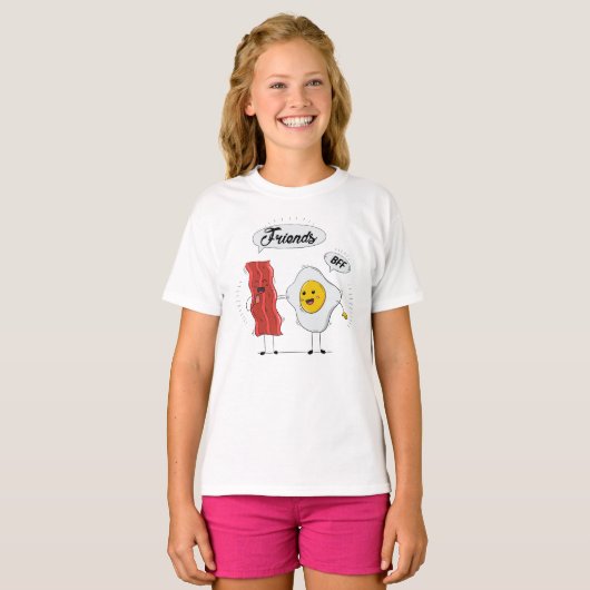 Fried Egg Best Friend T-shirt (Voorkant volledig)