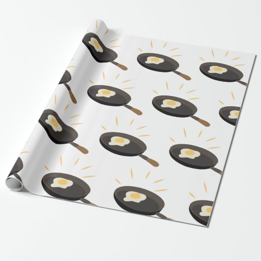 Fried Egg Cadeaupapier (Uitgerold)