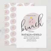 Fried Egg Cute Vrijgezellenfeest Brunch Kaart (Voorkant / Achterkant)