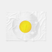 Fried Egg Fleece Deken (Voorkant (Horizontaal))