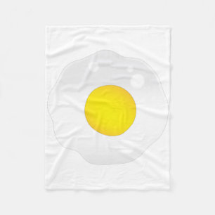 Fried Egg Fleece Deken