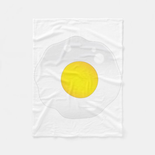Fried Egg Fleece Deken (Voorkant)
