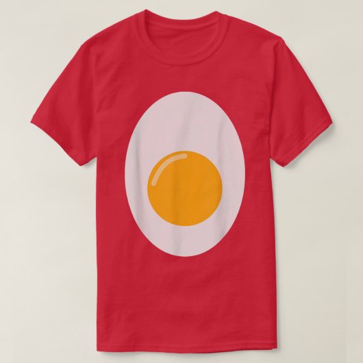Fried Egg Funny Cute Lazy Halloween Costume T-shirt (Design voorkant)
