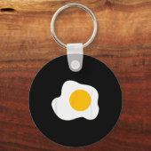 Fried Egg Graphic Funny Breakfast Eggs Lover Sleutelhanger (Voorkant)