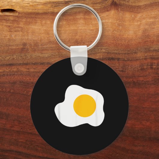 Fried Egg Graphic Funny Breakfast Eggs Lover Sleutelhanger (Voorkant)