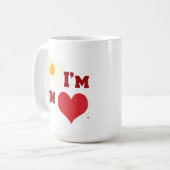 Fried Egg I Am In Love Funny Breakfast Logo Koffiemok (Voorkant links)