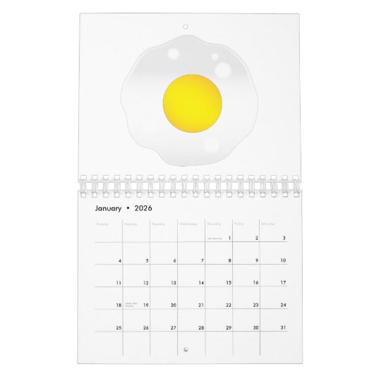 Fried Egg Kalender (Jan 2026)