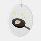 Fried Egg Keramisch Ornament (Rechts)