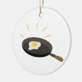 Fried Egg Keramisch Ornament (Links)