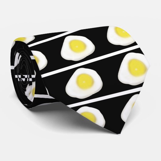 Fried Egg op Black Stropdas (Opgerold)