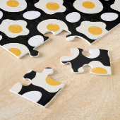 Fried Egg Pattern Breakfast Lovers Daisy Flower Legpuzzel (Zijkant)