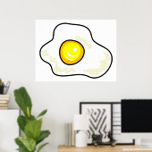 Fried Egg Poster (Thuiskantoor)