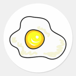 Fried Egg Ronde Sticker