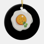 Fried Egg Sunny Side Up Breakfast Food Keramisch Ornament (Voorkant)