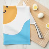 Fried Egg Tea Towel Theedoek (Quarter Fold)