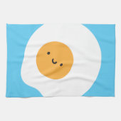 Fried Egg Tea Towel Theedoek (Horizontaal)
