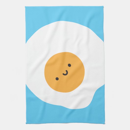 Fried Egg Tea Towel Theedoek (Verticaal)