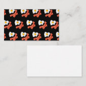 Fried Eggs Bacon Breakfast Lovers Foodie Junk Food Visitekaartje (Voorkant / Achterkant)