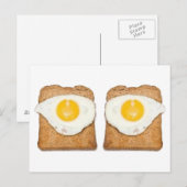 Fried Eggs Briefkaart (Voorkant / Achterkant)